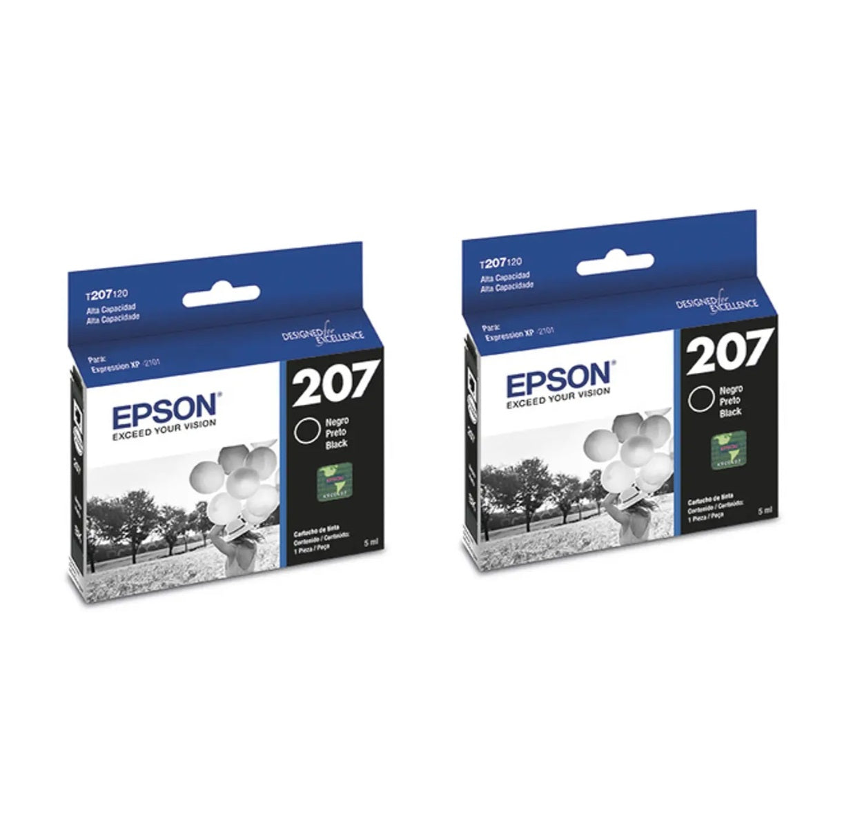 Pack 2 cartuchos Epson 207 Negro Original