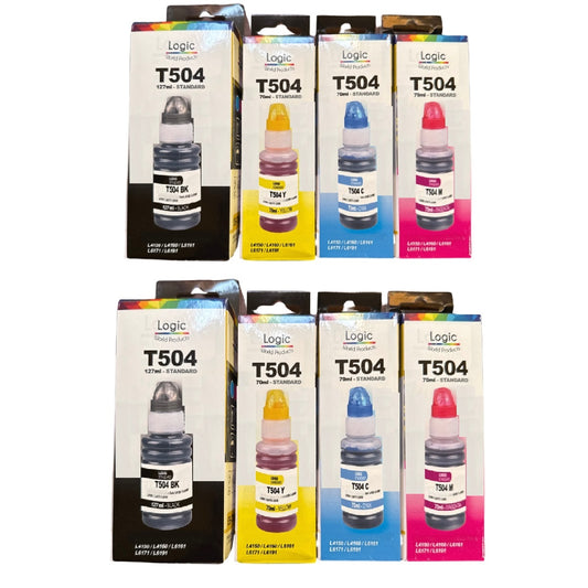 Pack X2 Tintas Compatibles para T504 Modelos L-4150 L-4160