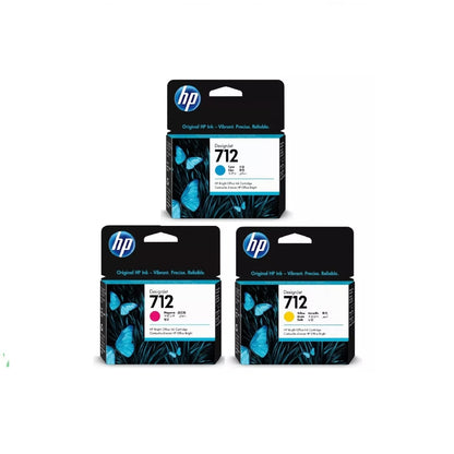 Pack 3 Cartuchos hp 712 M/C/Y Originales