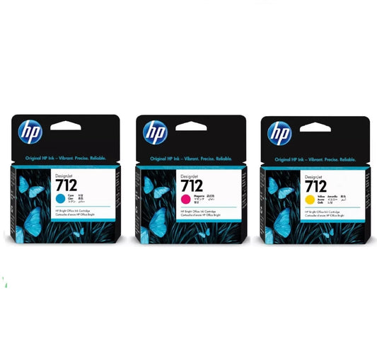 Pack 3 Cartuchos hp 712 M/C/Y Originales