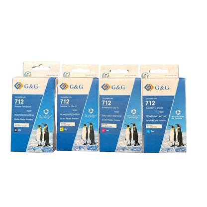 Pack Cartuchos Compatible para 712XL T-210/T-230/T-250/T-630