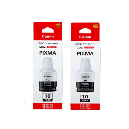 Pack 2 Tintas Canon GI-10 Negro Original