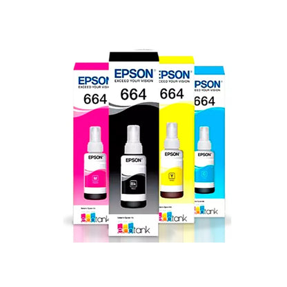 Pack Tintas Epson 664 Original N/M/C/Y