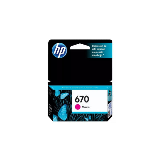 Cartucho hp 670 Magenta Original