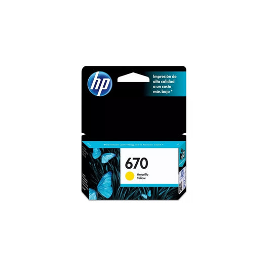 Cartucho hp 670 Yellow Original