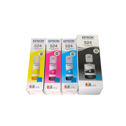 Pack Tintas Epson 524 Original N/M/C/Y