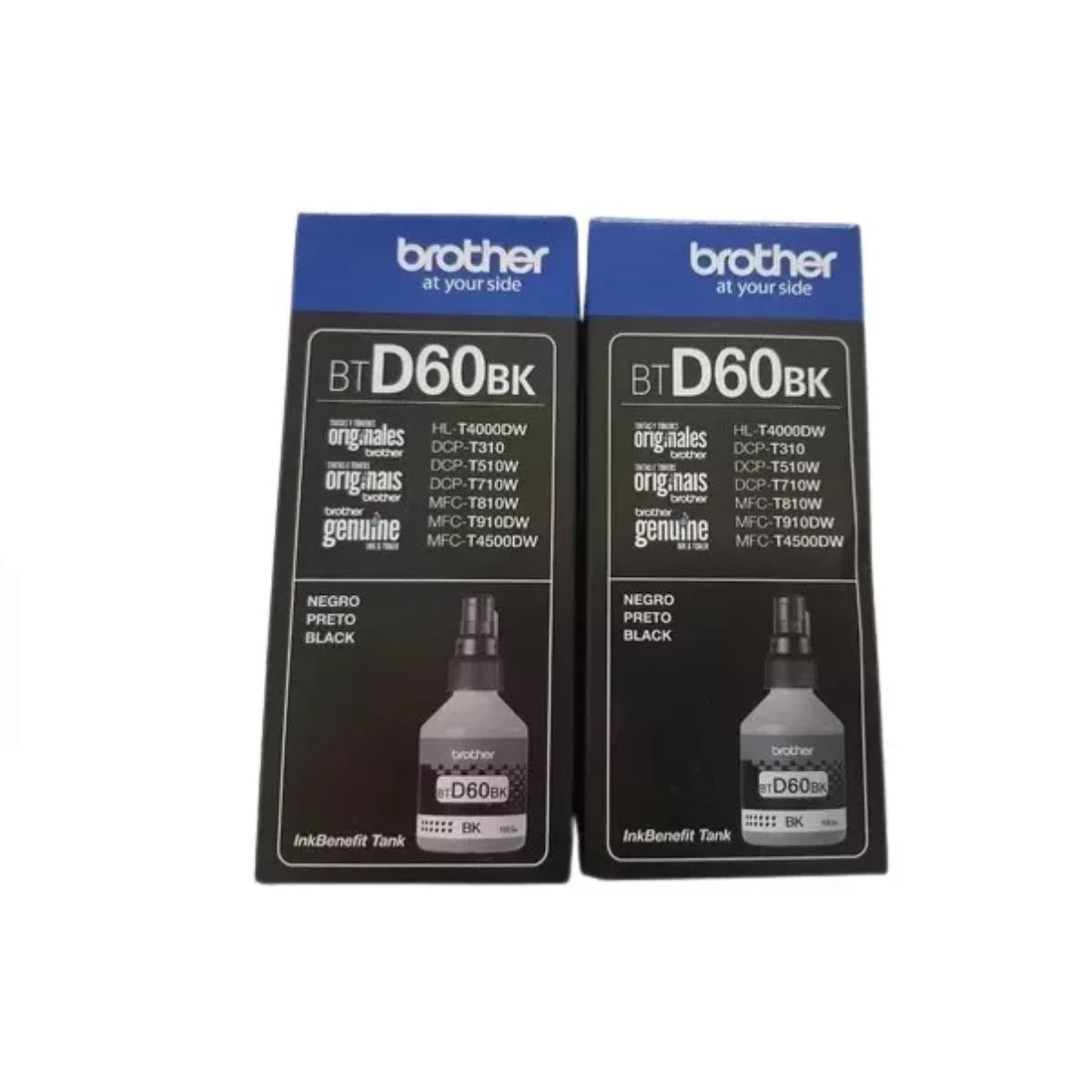 Pack 2 Tintas Brother BTD60 Negro Original