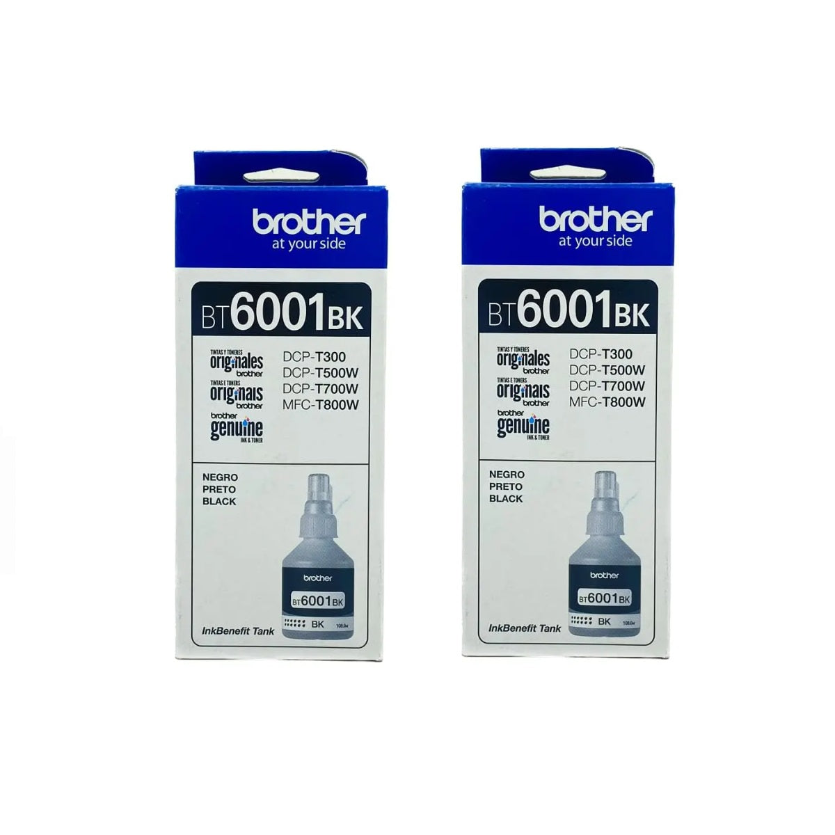 Pack 2 Tintas Brother bt6001 Negro Original