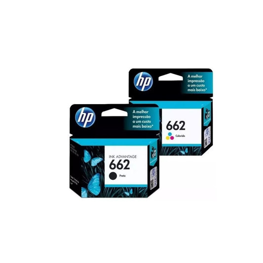 Pack Cartuchos hp 662 Original Negro / Tricolor