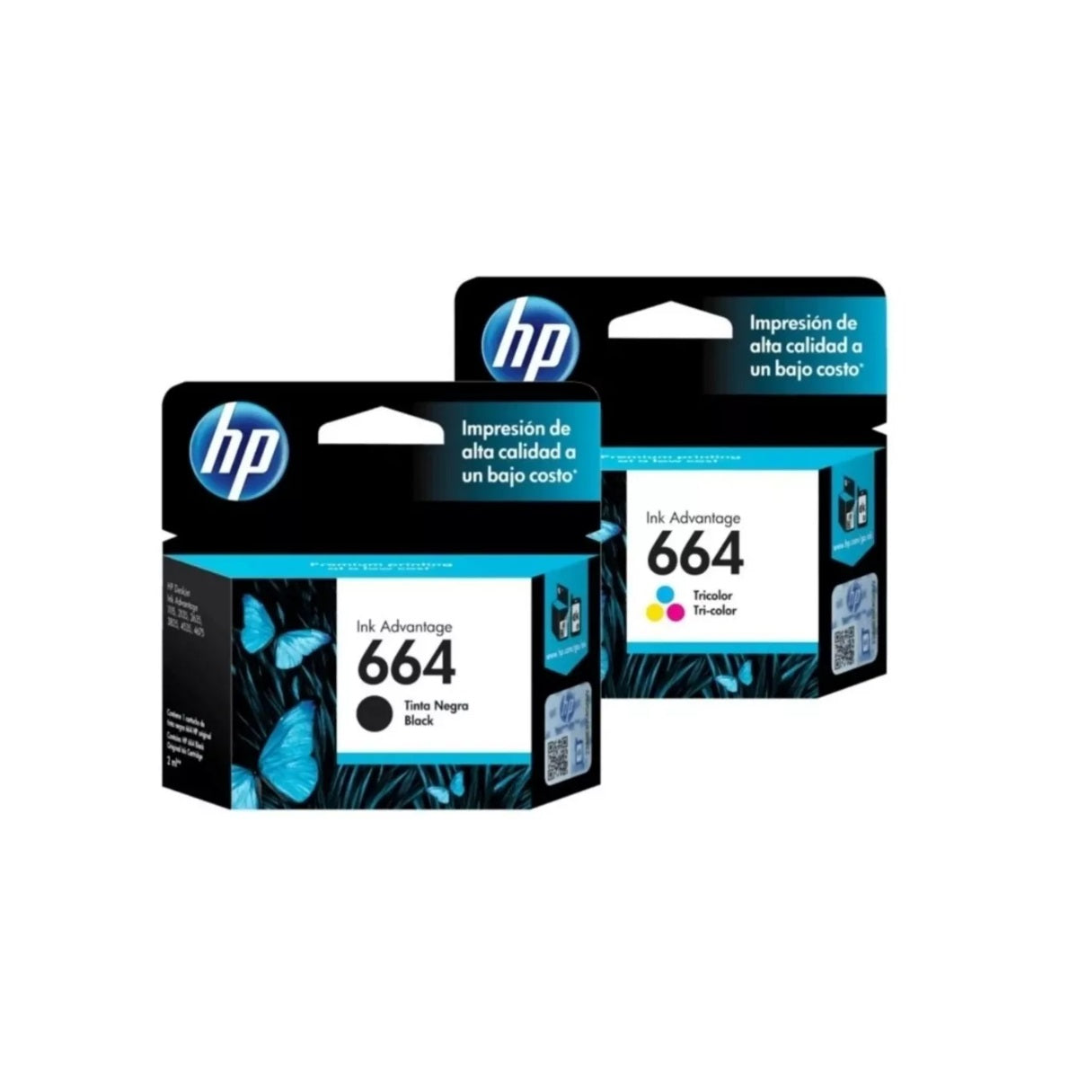 Pack Cartuchos hp 664 Original Negro / Tricolor