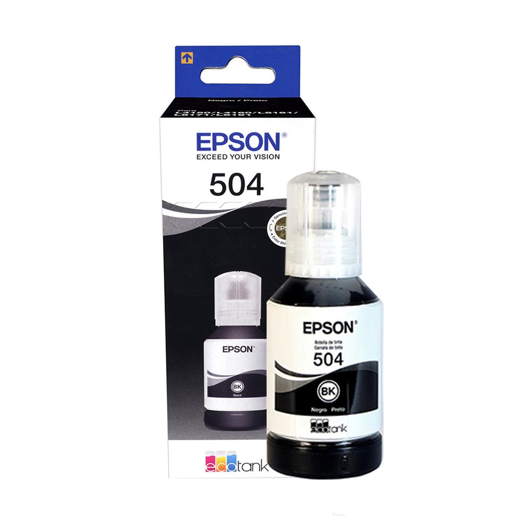 Botella Epson 504 Negro Original